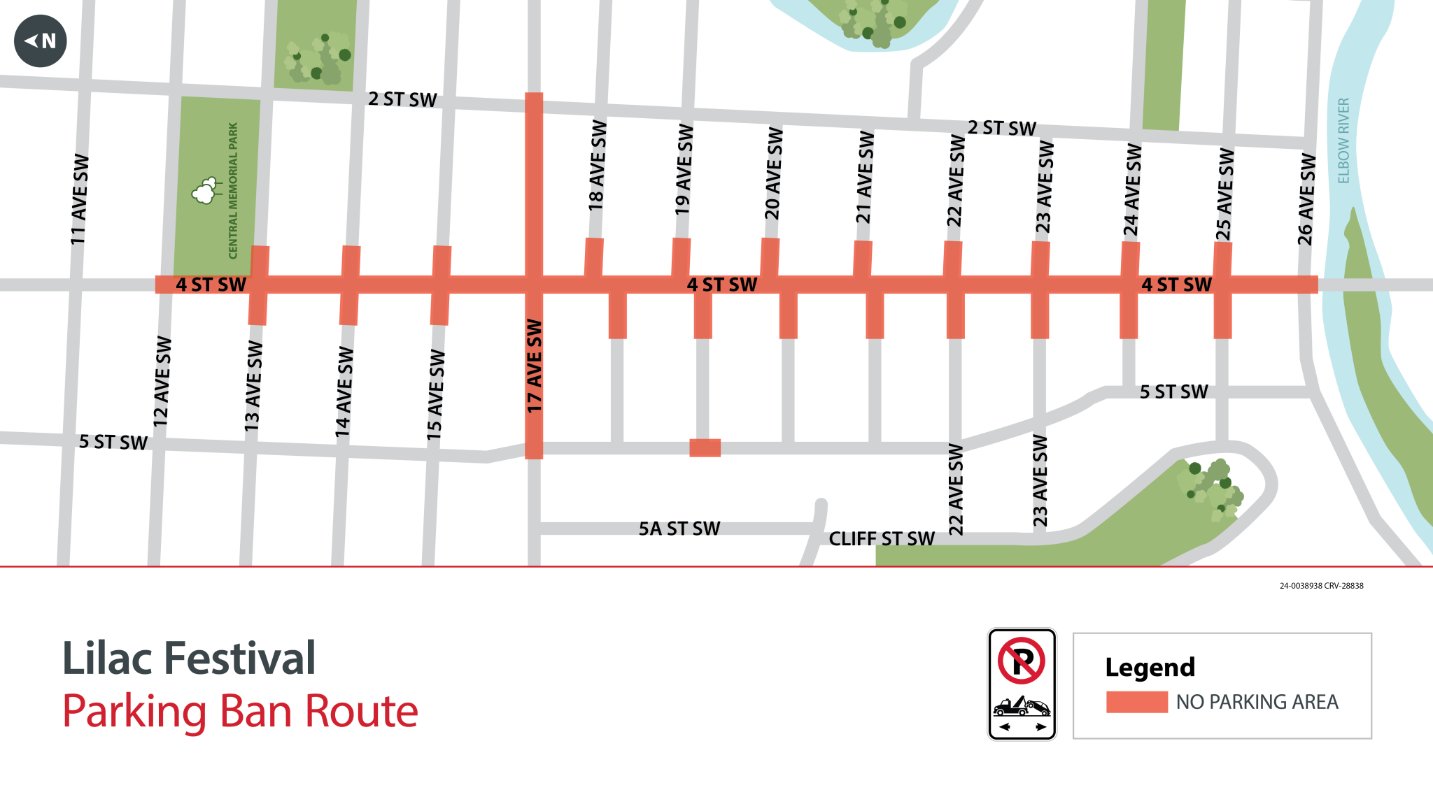 Parking bans for the 4 St Lilac Festival